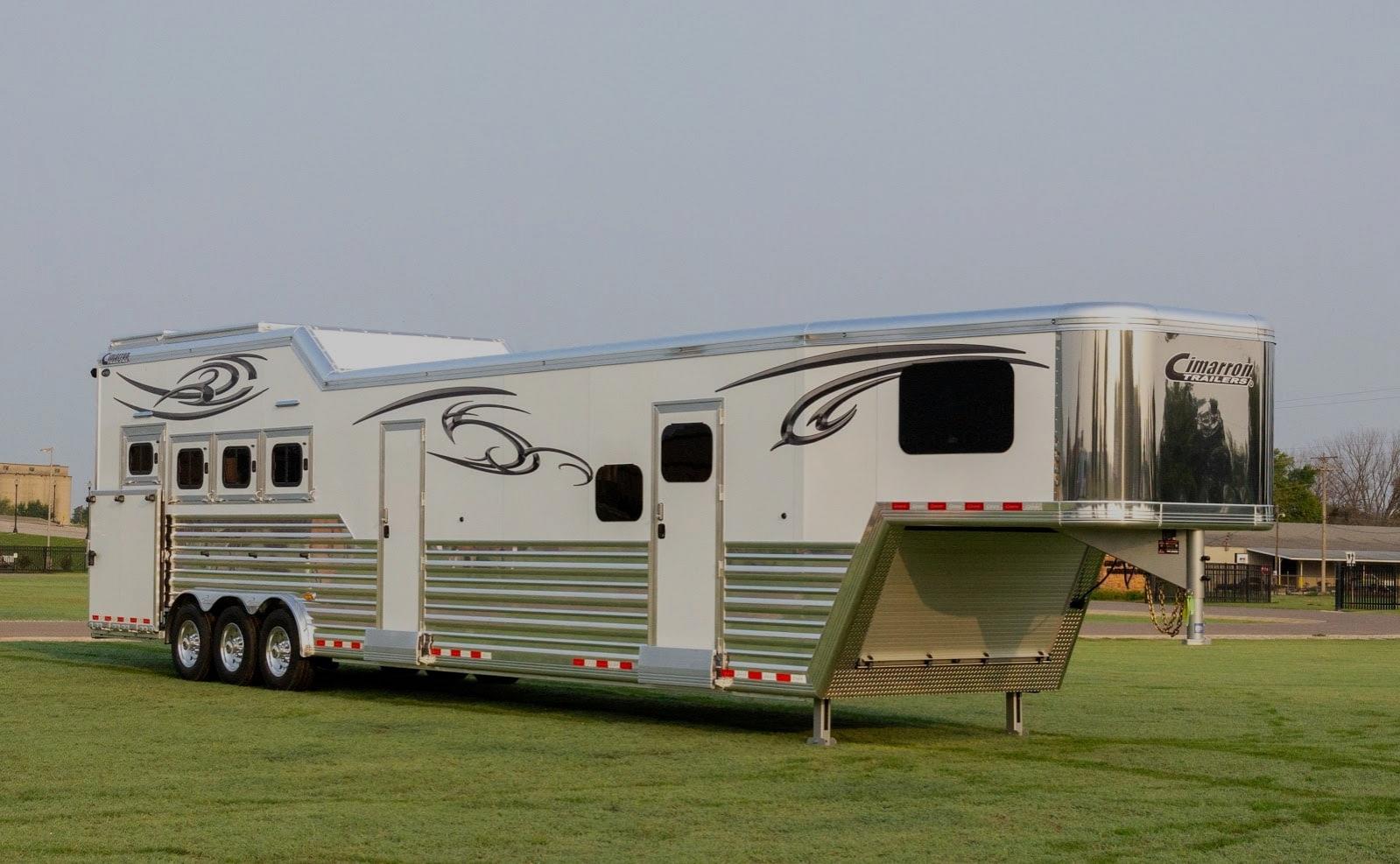 a Cimarron Liveing Quarter trailer