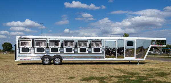 Stainless Polished Aluminum with White Painted Top Rail Showstar LX