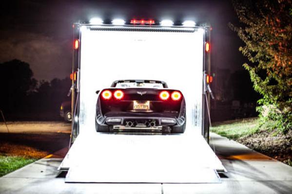 Black Transtar Custom Car Hauler