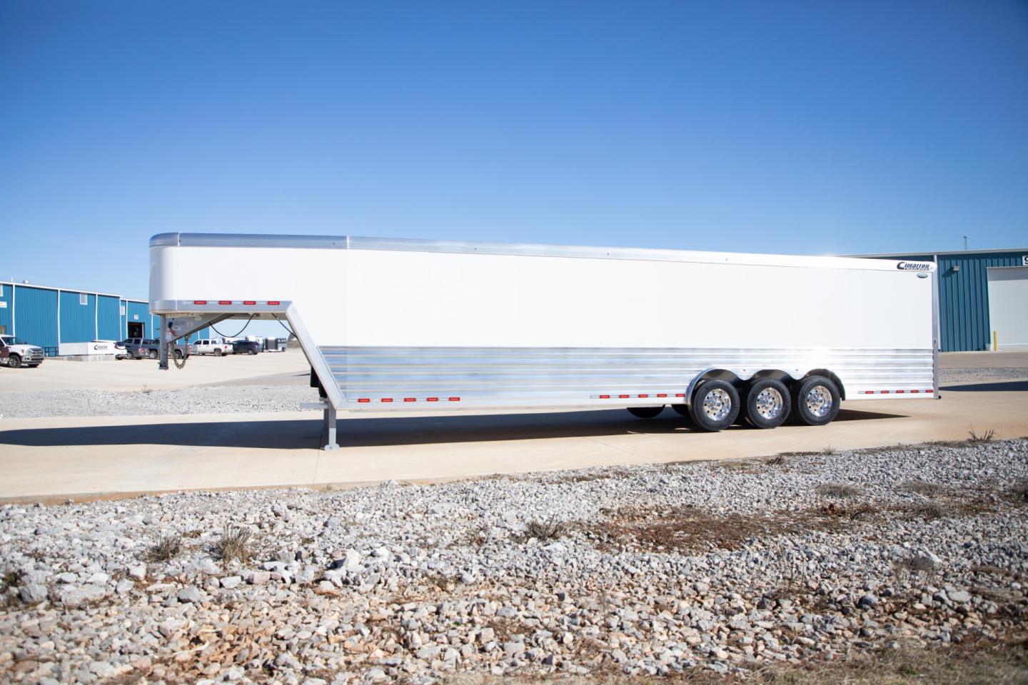 White 32ft Transtar Cargo Trailer