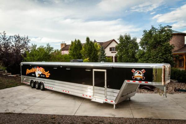 Black Transtar Custom Car Hauler