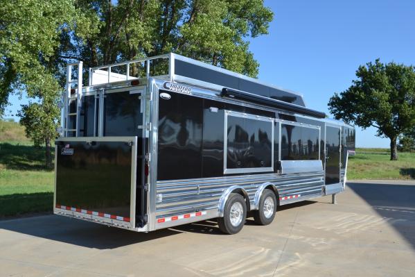 Black Transtar 28&#039; x 8&#039; Show Supply Trailer #12576