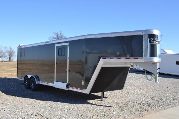 Black Transtar 24' Snowmobile Trailer