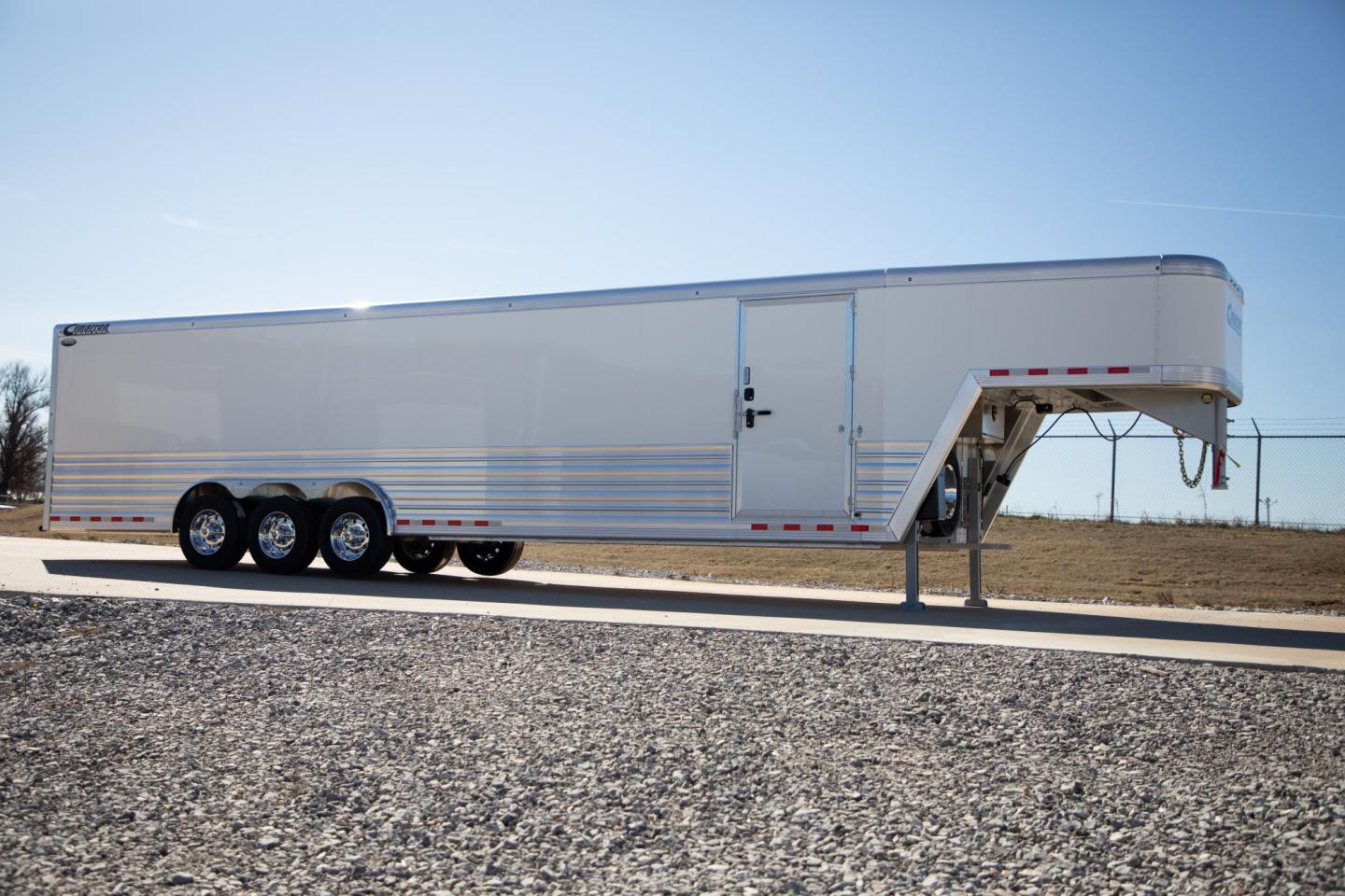 White 32ft Transtar Cargo Trailer