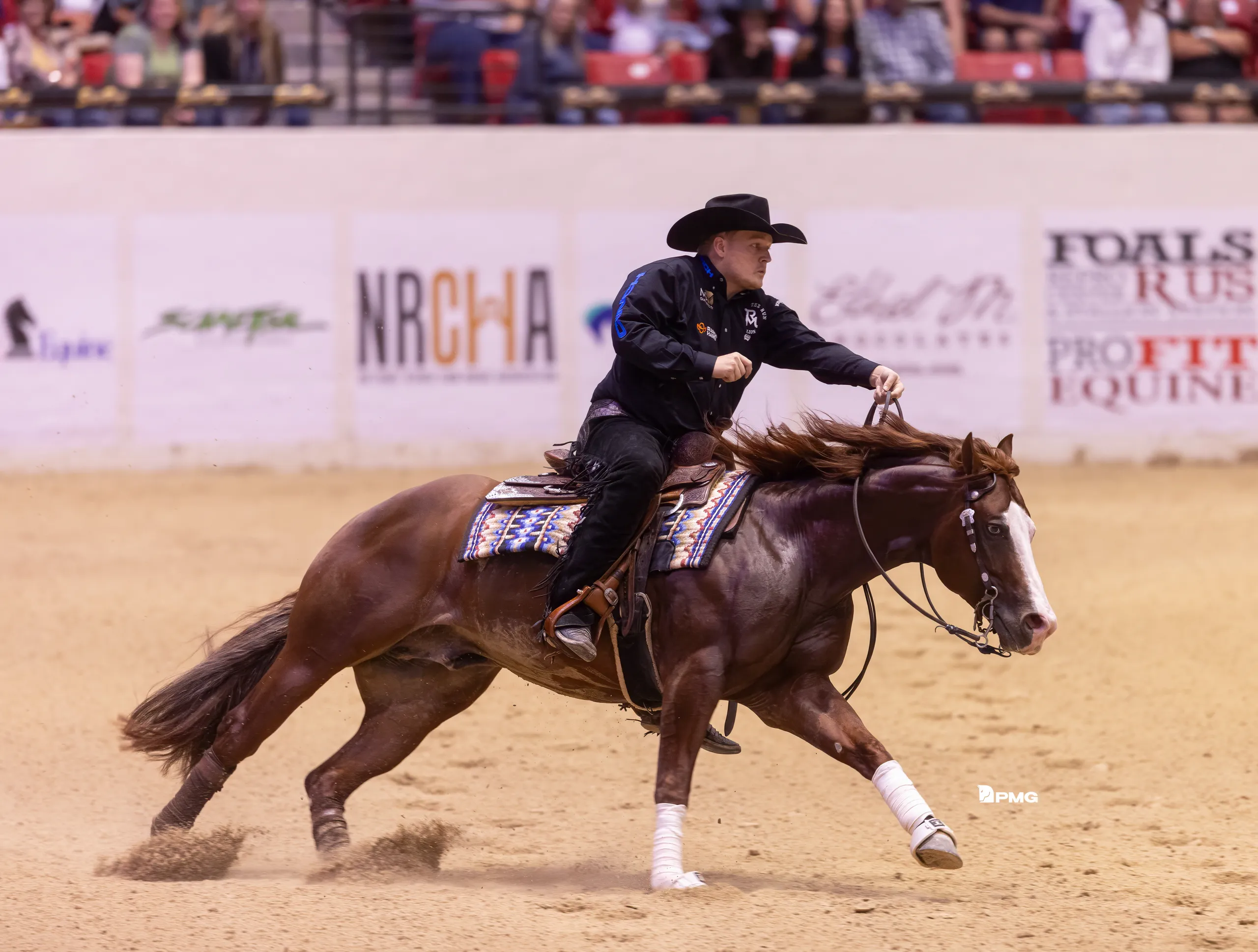 Cade McCutcheon riding a galloping horse